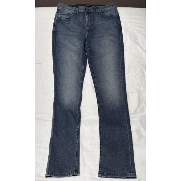 Fidelity Jeans Mens 32 Torino Straight Petrone Dark Wash Denim Stretch NWT - Picture 3 of 11